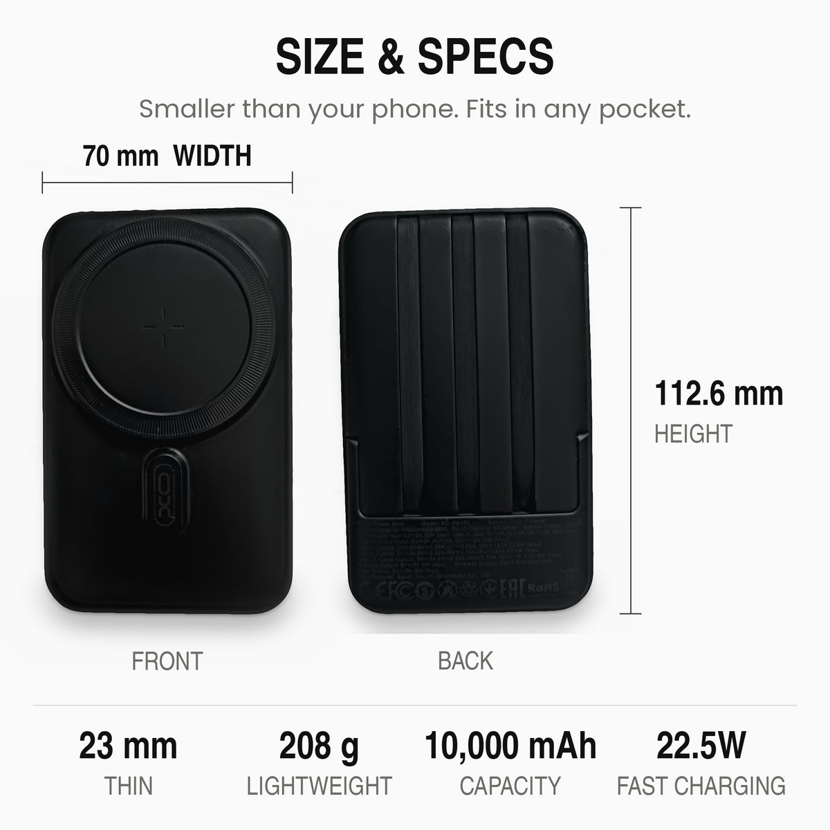 SnapReserve™ 10K – The 3-in-1 Magnetic Power Bank