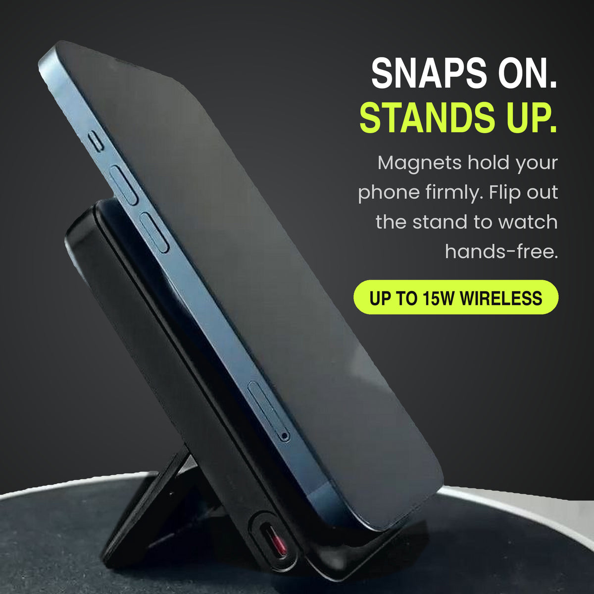 SnapReserve™ 10K – The 3-in-1 Magnetic Power Bank
